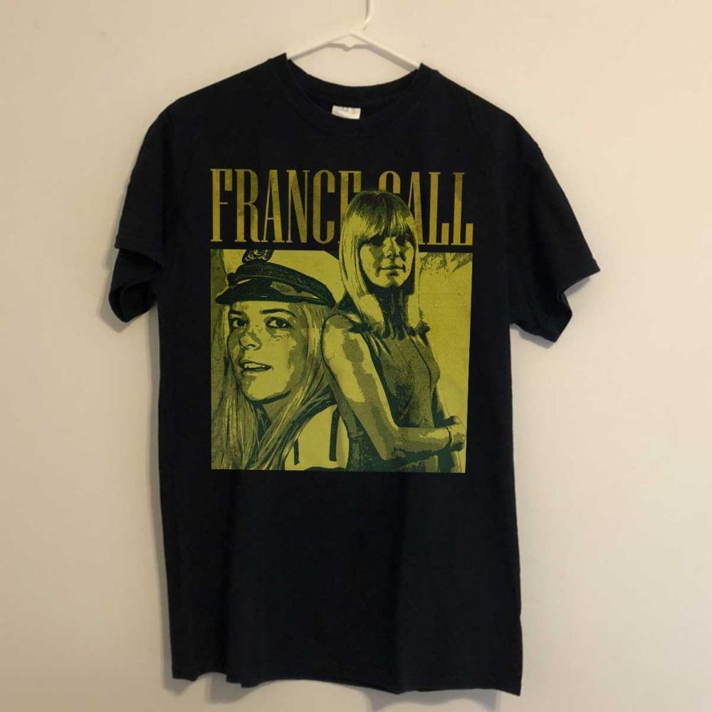 France Gall Unisex Black T-Shirt